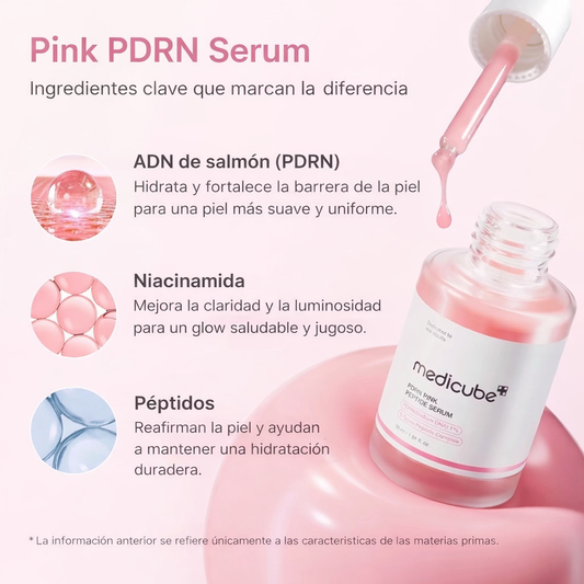Medicube PDRN Pink Peptide Serum – Regeneración, firmeza y piel luminosa